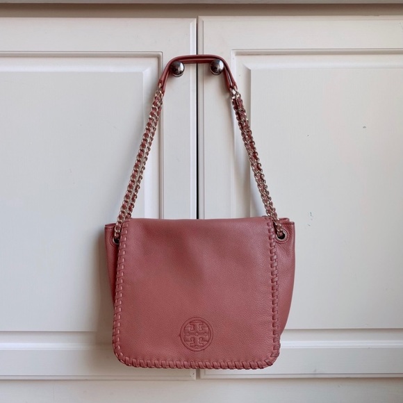 Tory Burch Mauve Marion Shoulder Bag - Picture 1 of 10